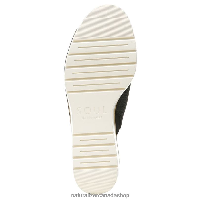 Sandals | CA Naturalizer Women Soul Goodtimes Mule Wedge Sandal Black Manmade 8LFNB544