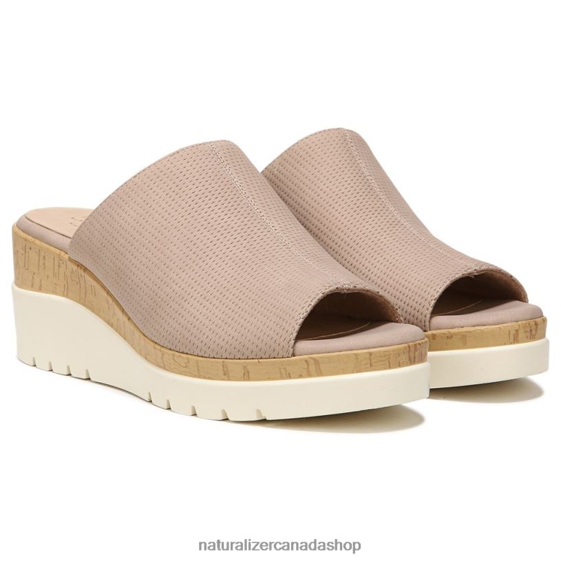 Sandals | CA Naturalizer Women Soul Goodtimes Mule Wedge Sandal Light Taupe Synthetic 8LFNB545