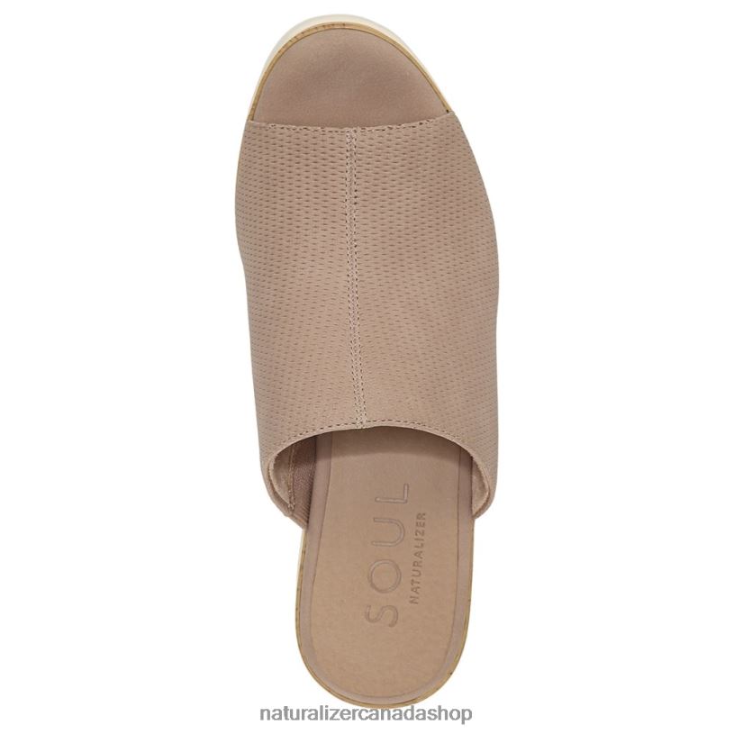 Sandals | CA Naturalizer Women Soul Goodtimes Mule Wedge Sandal Light Taupe Synthetic 8LFNB545