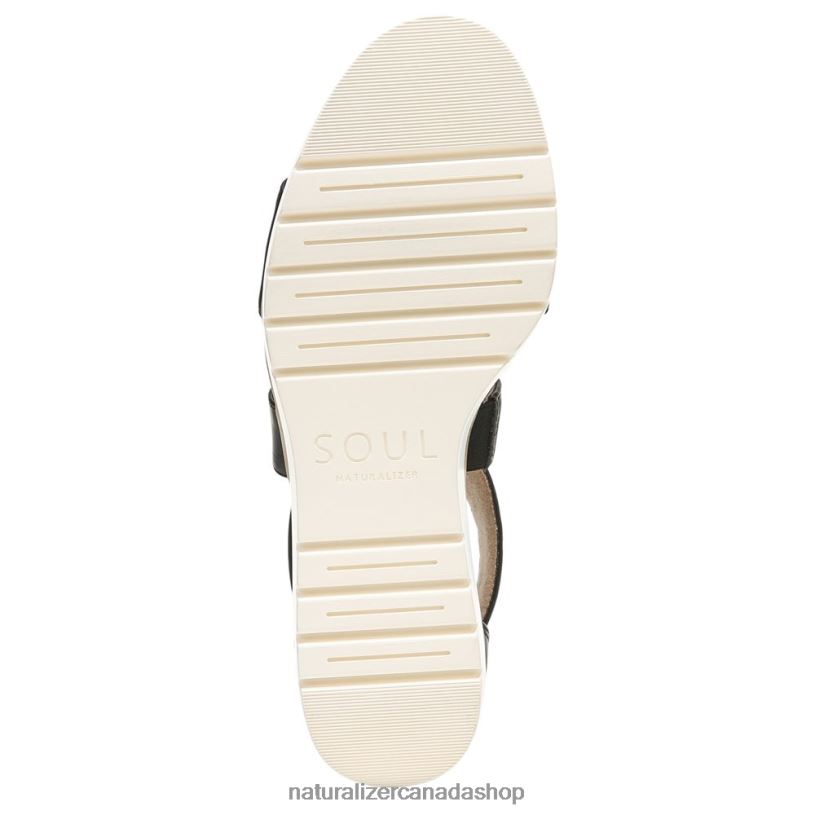 Sandals | CA Naturalizer Women Soul Goodtimes Wedge Sandal Black Synthetic 8LFNB572