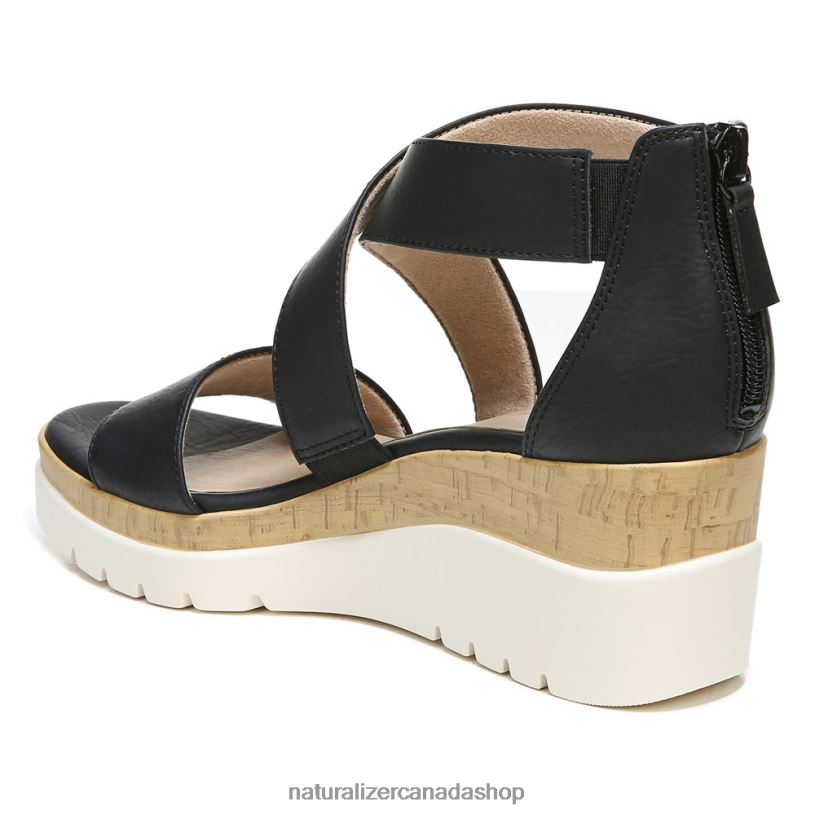 Sandals | CA Naturalizer Women Soul Goodtimes Wedge Sandal Black Synthetic 8LFNB572