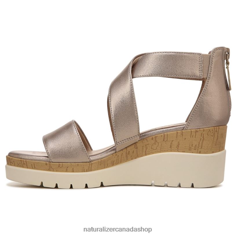 Sandals | CA Naturalizer Women Soul Goodtimes Wedge Sandal Warm Silver Synthetic 8LFNB575