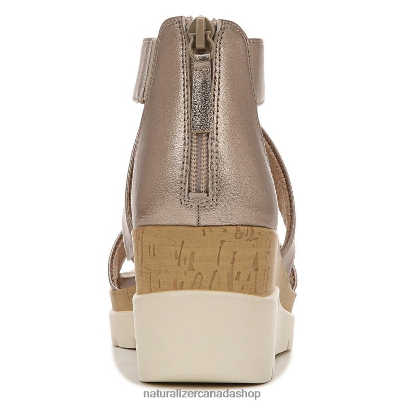 Sandals | CA Naturalizer Women Soul Goodtimes Wedge Sandal Warm Silver Synthetic 8LFNB575