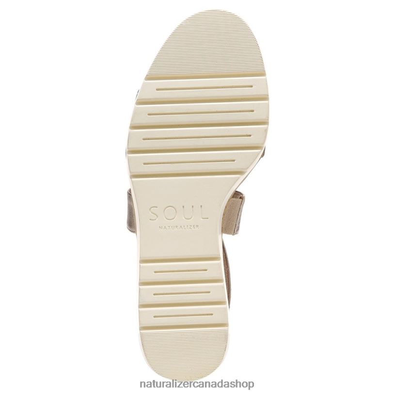 Sandals | CA Naturalizer Women Soul Goodtimes Wedge Sandal Warm Silver Synthetic 8LFNB575