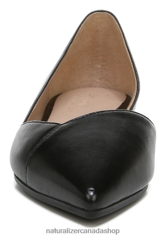 Flats | CA Naturalizer Women 27 Edit Karla D\'Orsay Flat Black Leather 8LFNB263