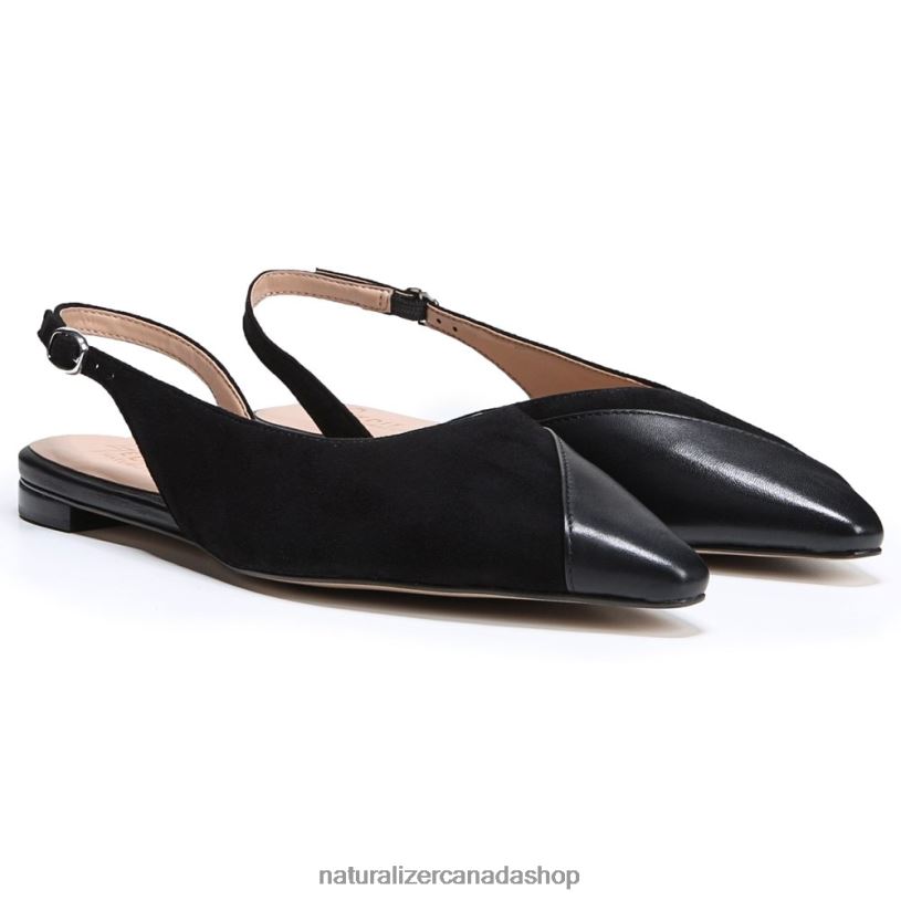 Flats | CA Naturalizer Women 27 Edit Makenna Flat Black Leather 8LFNB385