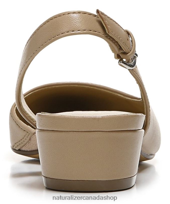 Flats | CA Naturalizer Women Banks Pointed Toe Flat Creme Brulee Leather 8LFNB81