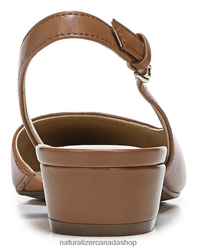 Flats | CA Naturalizer Women Banks Pointed Toe Flat English Tea Leather 8LFNB84