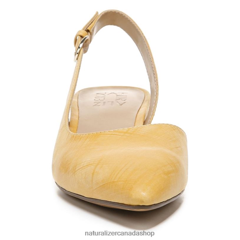 Flats | CA Naturalizer Women Banks Pointed Toe Flat Marigolden Leather 8LFNB88