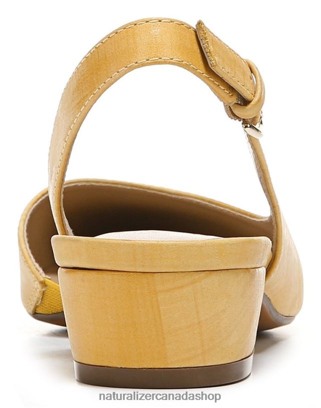 Flats | CA Naturalizer Women Banks Pointed Toe Flat Marigolden Leather 8LFNB88