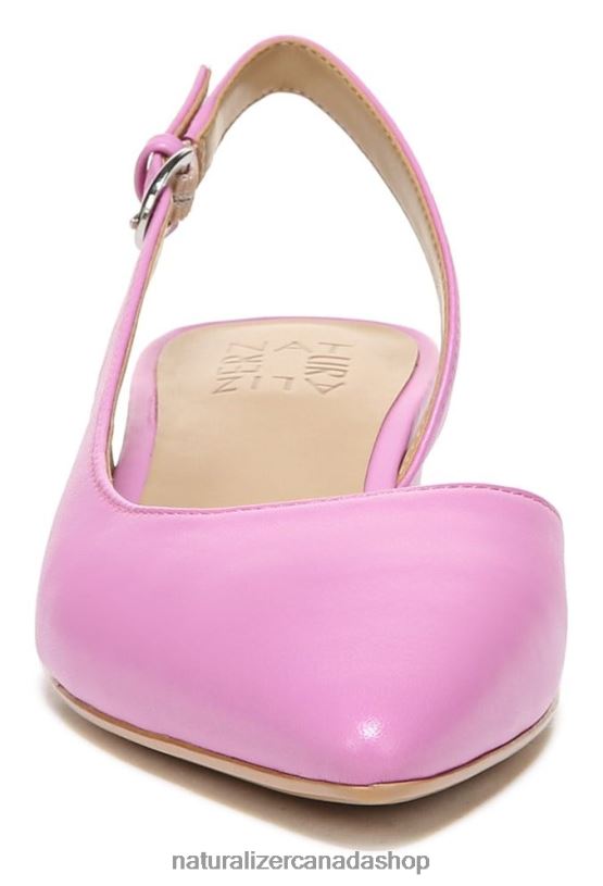 Flats | CA Naturalizer Women Banks Pointed Toe Flat Wild Rose Leather 8LFNB89