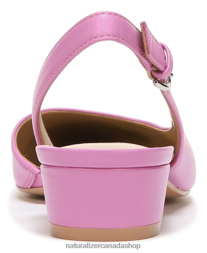 Flats | CA Naturalizer Women Banks Pointed Toe Flat Wild Rose Leather 8LFNB89