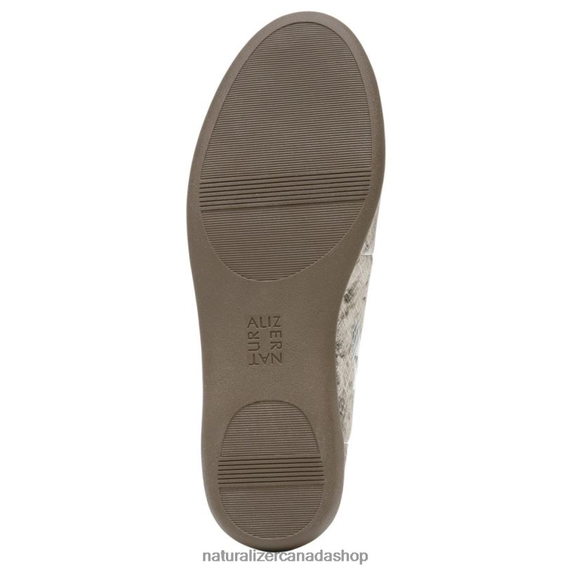 Flats | CA Naturalizer Women Flexy Flat Nude Silver Snake Synthetic 8LFNB571
