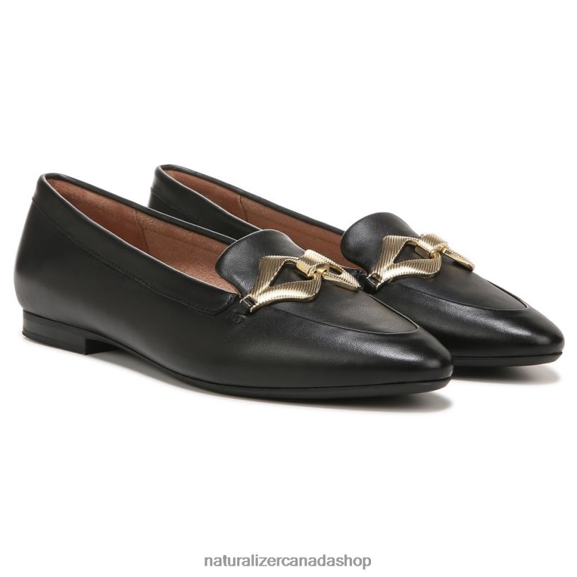 Flats | CA Naturalizer Women Leala Flat Black Leather 8LFNB325