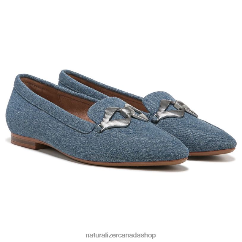 Flats | CA Naturalizer Women Leala Flat Blue Demin Fabric 8LFNB326
