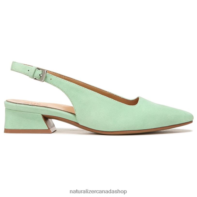 Flats | CA Naturalizer Women Lesley Dress Flat Mint Green Suede 8LFNB590