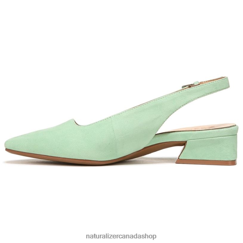 Flats | CA Naturalizer Women Lesley Dress Flat Mint Green Suede 8LFNB590