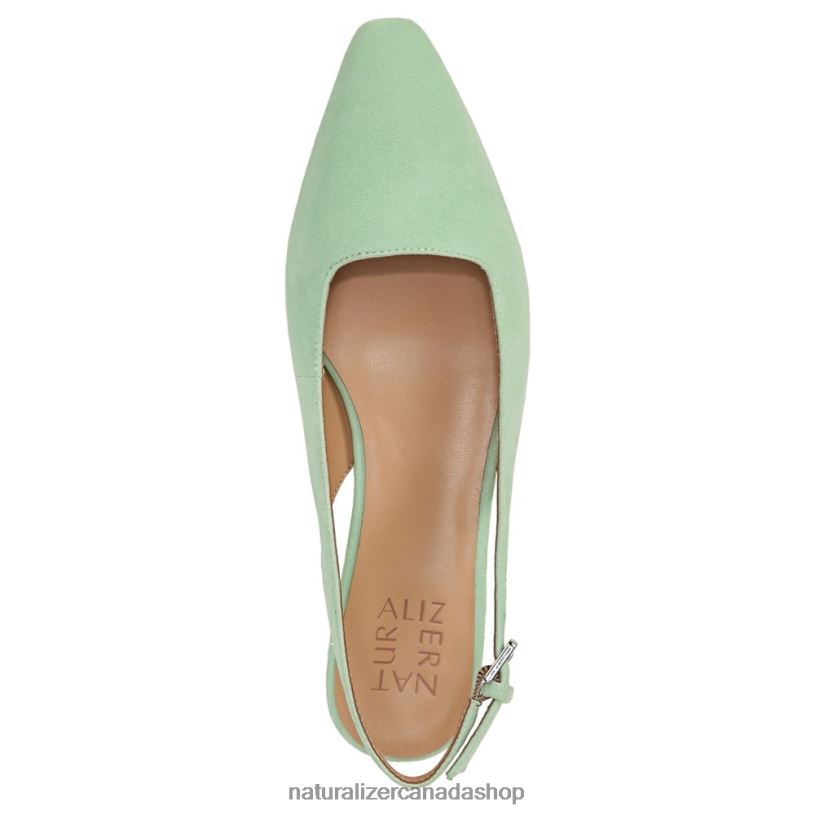 Flats | CA Naturalizer Women Lesley Dress Flat Mint Green Suede 8LFNB590