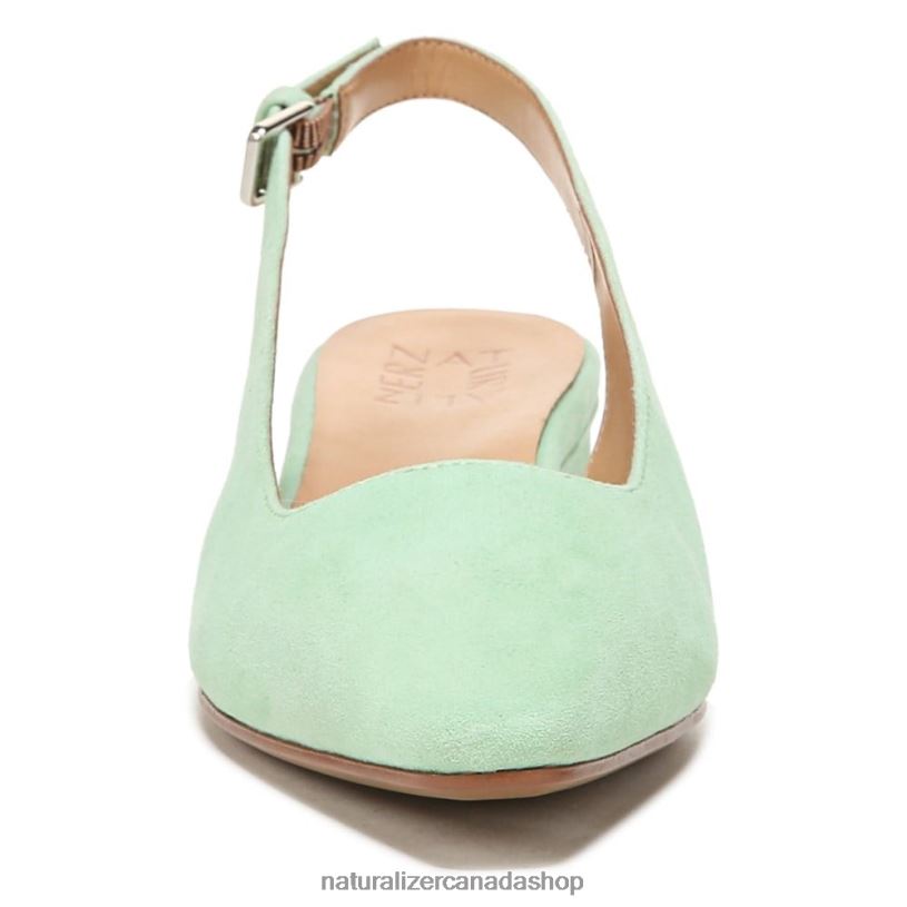 Flats | CA Naturalizer Women Lesley Dress Flat Mint Green Suede 8LFNB590