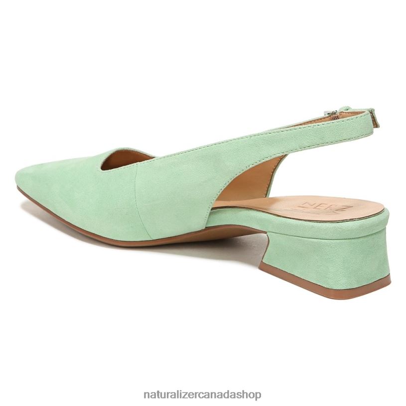 Flats | CA Naturalizer Women Lesley Dress Flat Mint Green Suede 8LFNB590