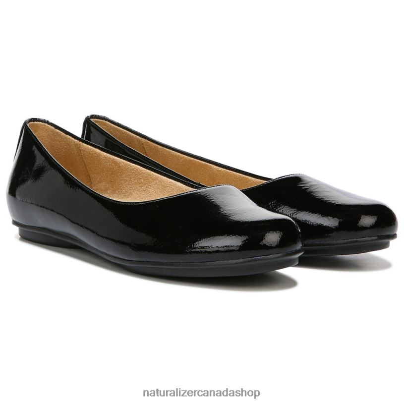 Flats | CA Naturalizer Women Maxwell Ballet Flat Black Patent Leather 8LFNB185
