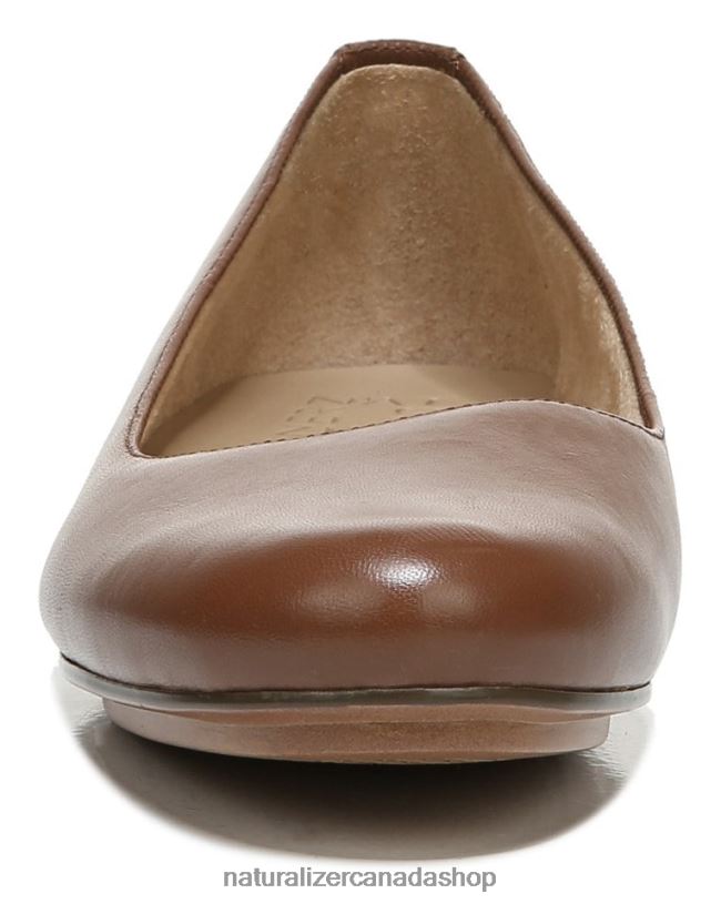 Flats | CA Naturalizer Women Maxwell Ballet Flat Brazil Nut Leather 8LFNB176