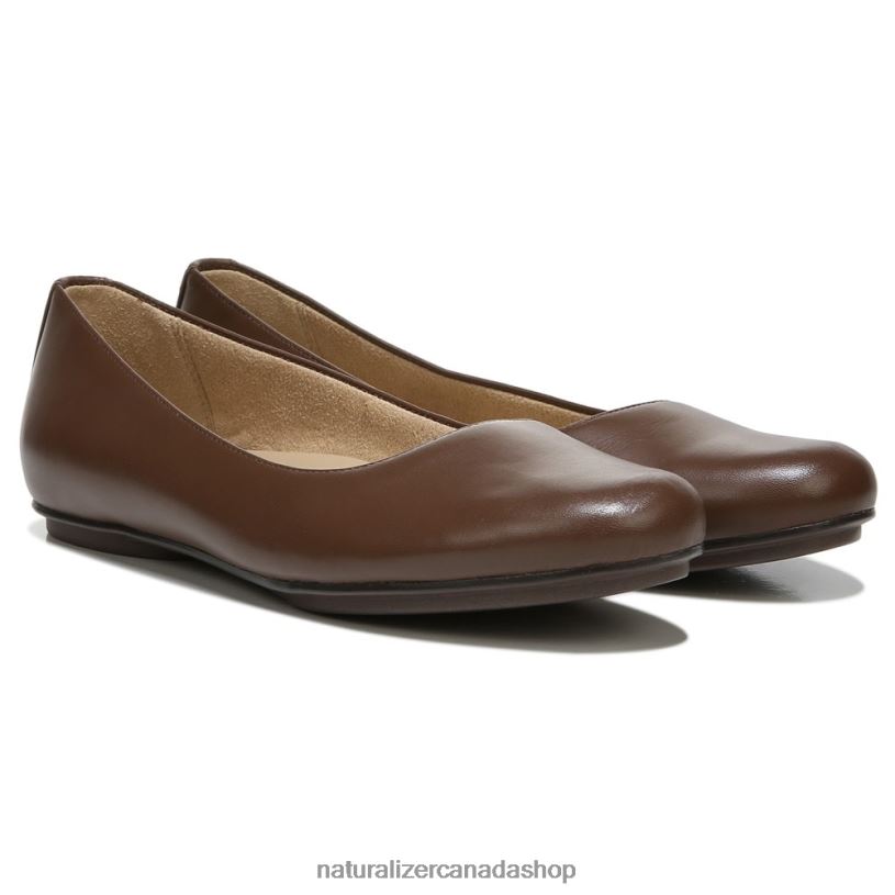 Flats | CA Naturalizer Women Maxwell Ballet Flat Cocoa Leather 8LFNB178
