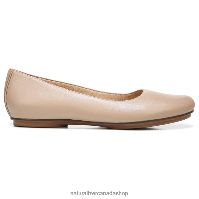 Flats | CA Naturalizer Women Maxwell Ballet Flat Creme Brulee Leather 8LFNB175