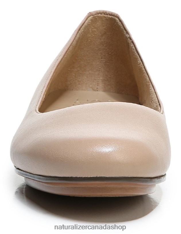 Flats | CA Naturalizer Women Maxwell Ballet Flat Creme Brulee Leather 8LFNB175