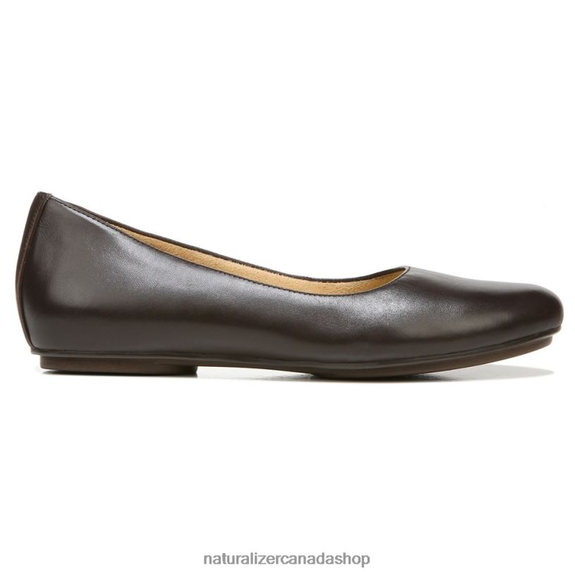 Flats | CA Naturalizer Women Maxwell Ballet Flat Forest Brown Leather 8LFNB180