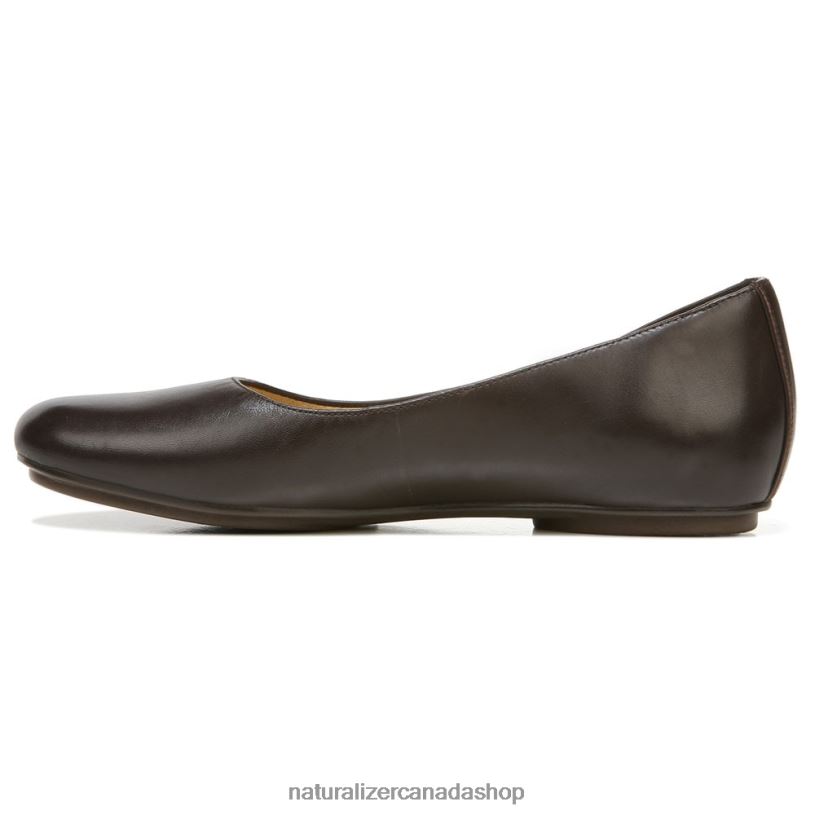 Flats | CA Naturalizer Women Maxwell Ballet Flat Forest Brown Leather 8LFNB180
