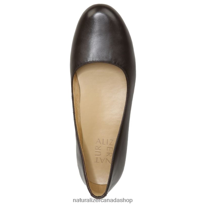 Flats | CA Naturalizer Women Maxwell Ballet Flat Forest Brown Leather 8LFNB180
