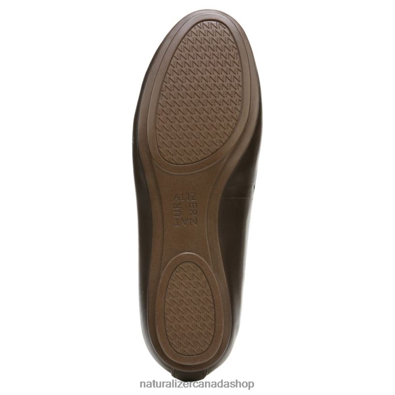Flats | CA Naturalizer Women Maxwell Ballet Flat Forest Brown Leather 8LFNB180