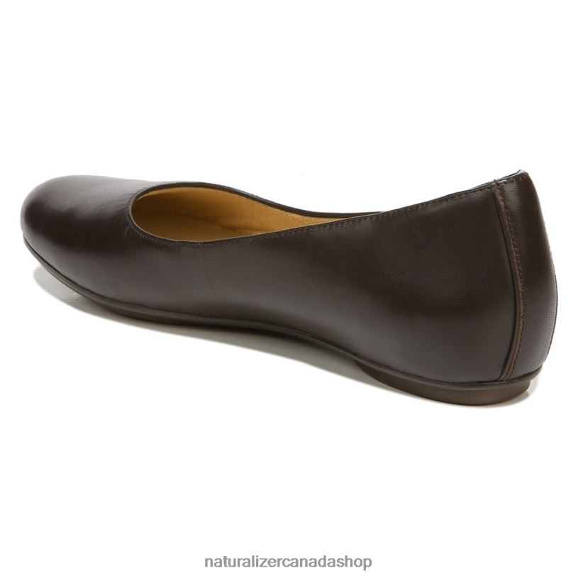Flats | CA Naturalizer Women Maxwell Ballet Flat Forest Brown Leather 8LFNB180