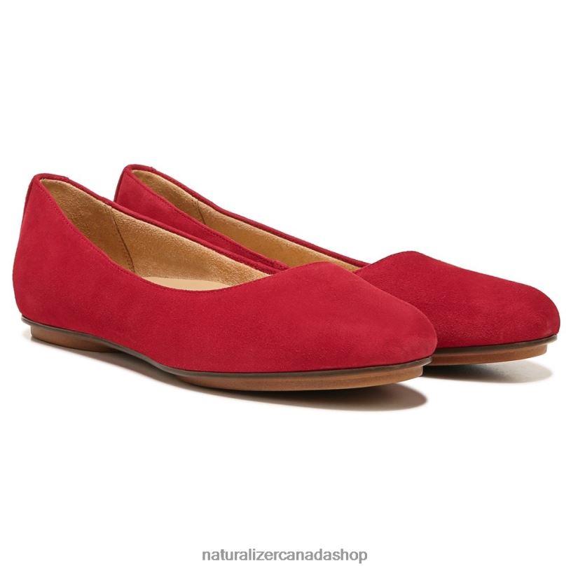 Flats | CA Naturalizer Women Maxwell Ballet Flat Hot Sauce Leather 8LFNB188