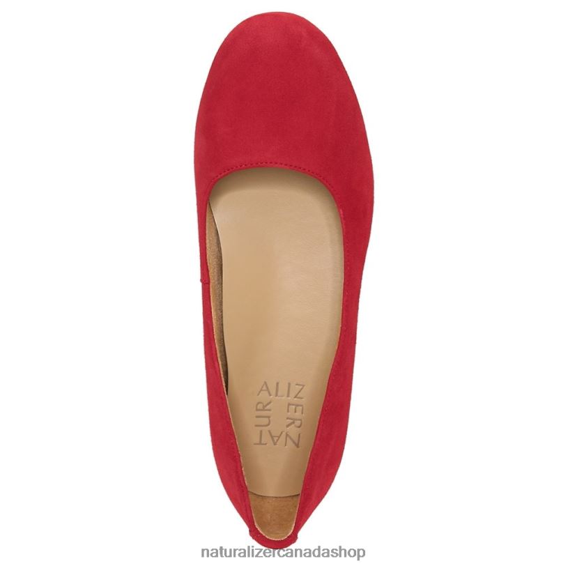 Flats | CA Naturalizer Women Maxwell Ballet Flat Hot Sauce Leather 8LFNB188