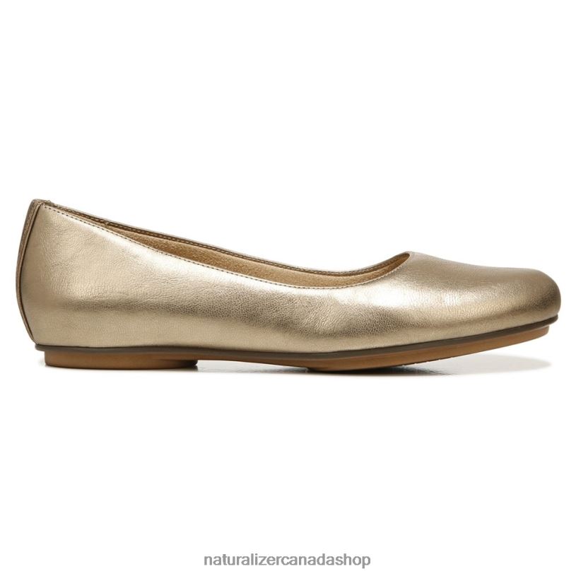 Flats | CA Naturalizer Women Maxwell Ballet Flat Light Gold Leather 8LFNB186
