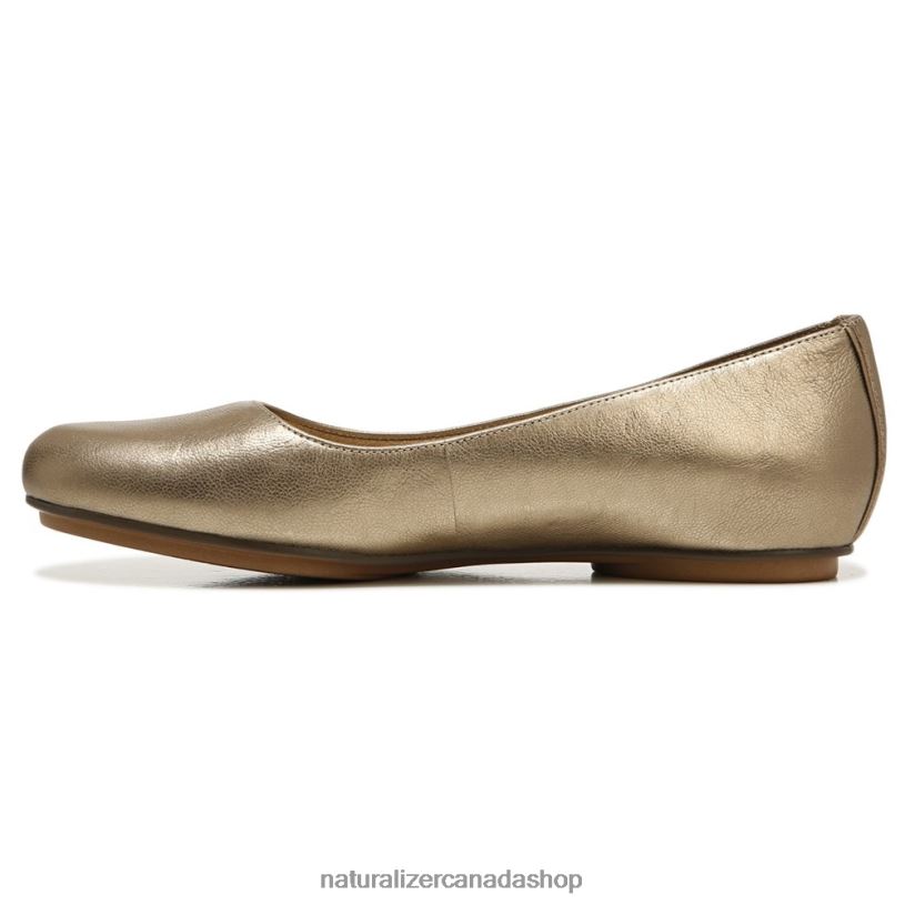 Flats | CA Naturalizer Women Maxwell Ballet Flat Light Gold Leather 8LFNB186