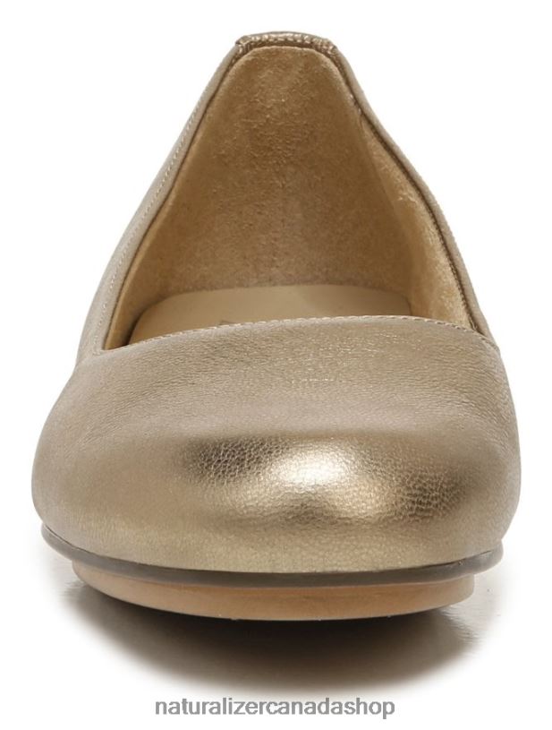 Flats | CA Naturalizer Women Maxwell Ballet Flat Light Gold Leather 8LFNB186