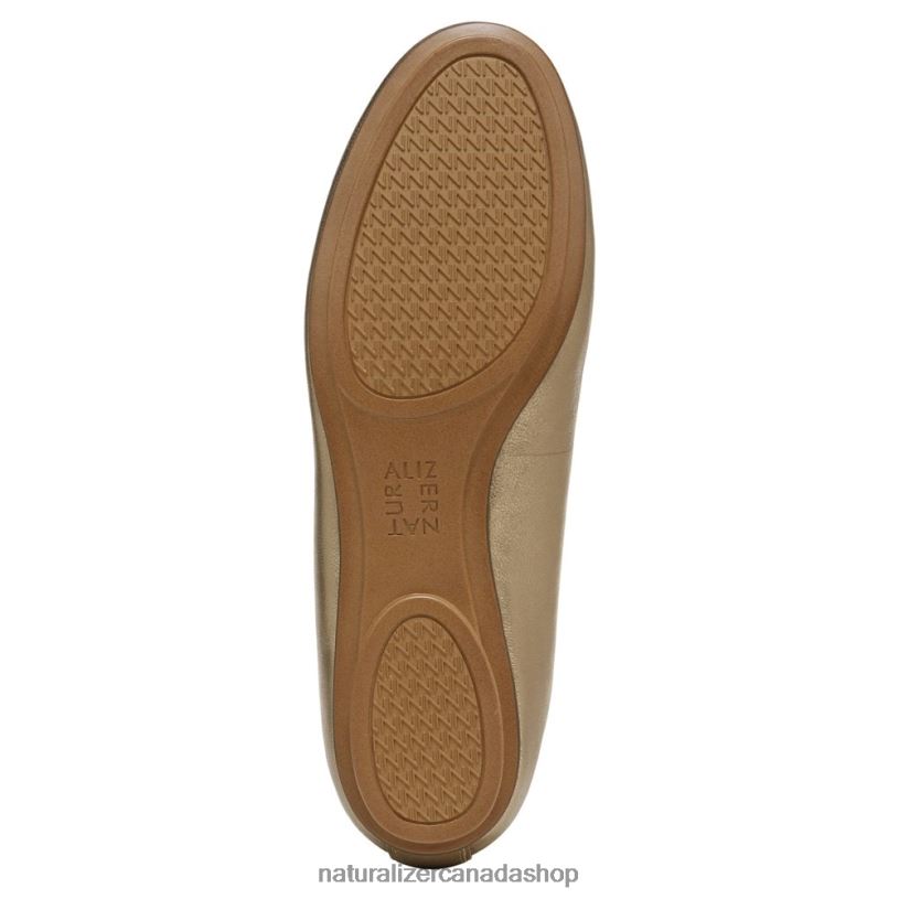Flats | CA Naturalizer Women Maxwell Ballet Flat Light Gold Leather 8LFNB186
