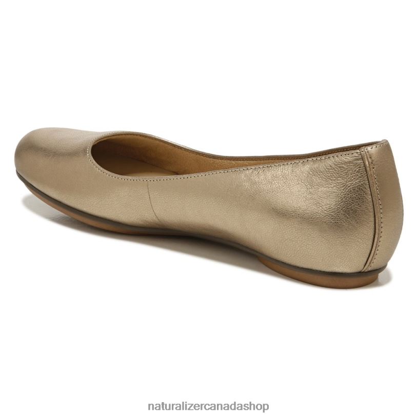 Flats | CA Naturalizer Women Maxwell Ballet Flat Light Gold Leather 8LFNB186
