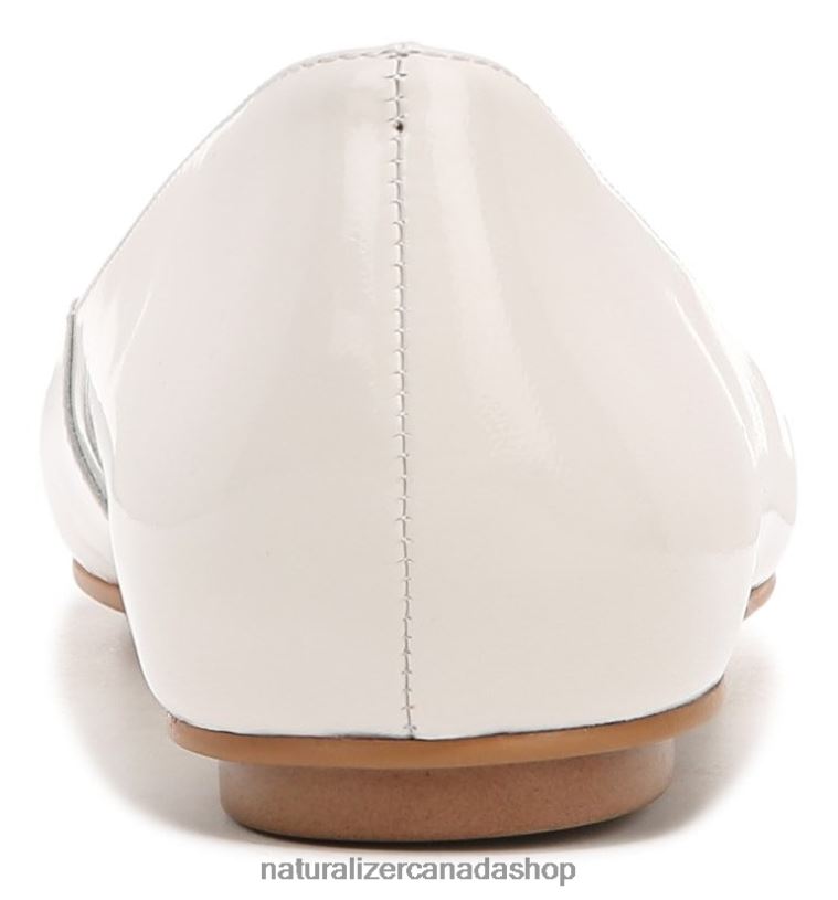 Flats | CA Naturalizer Women Maxwell Bit Flat Satin Pearl Leather 8LFNB53