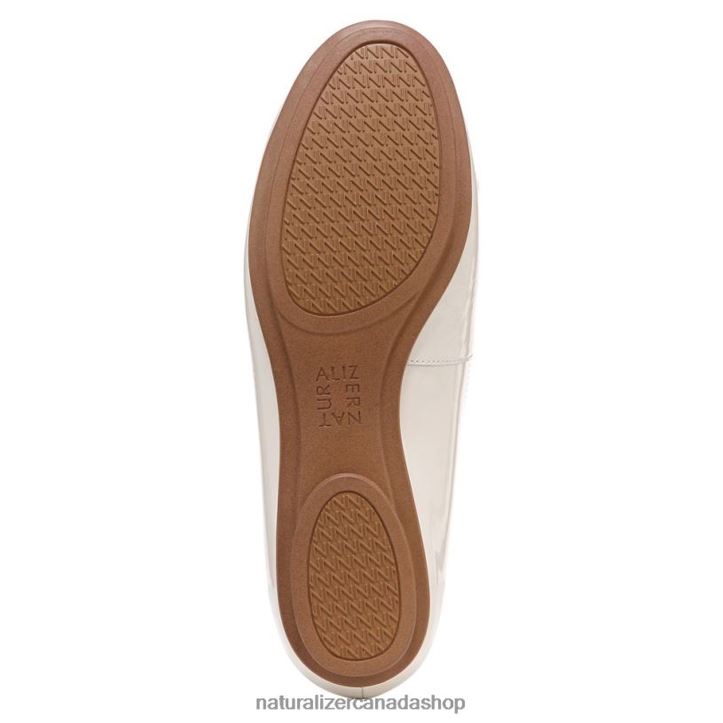 Flats | CA Naturalizer Women Maxwell Bit Flat Satin Pearl Leather 8LFNB53