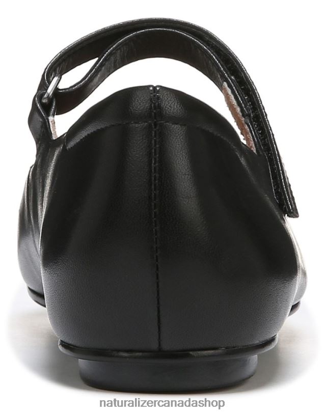 Flats | CA Naturalizer Women Maxwell Mary Jane Flat Black Leather 8LFNB51