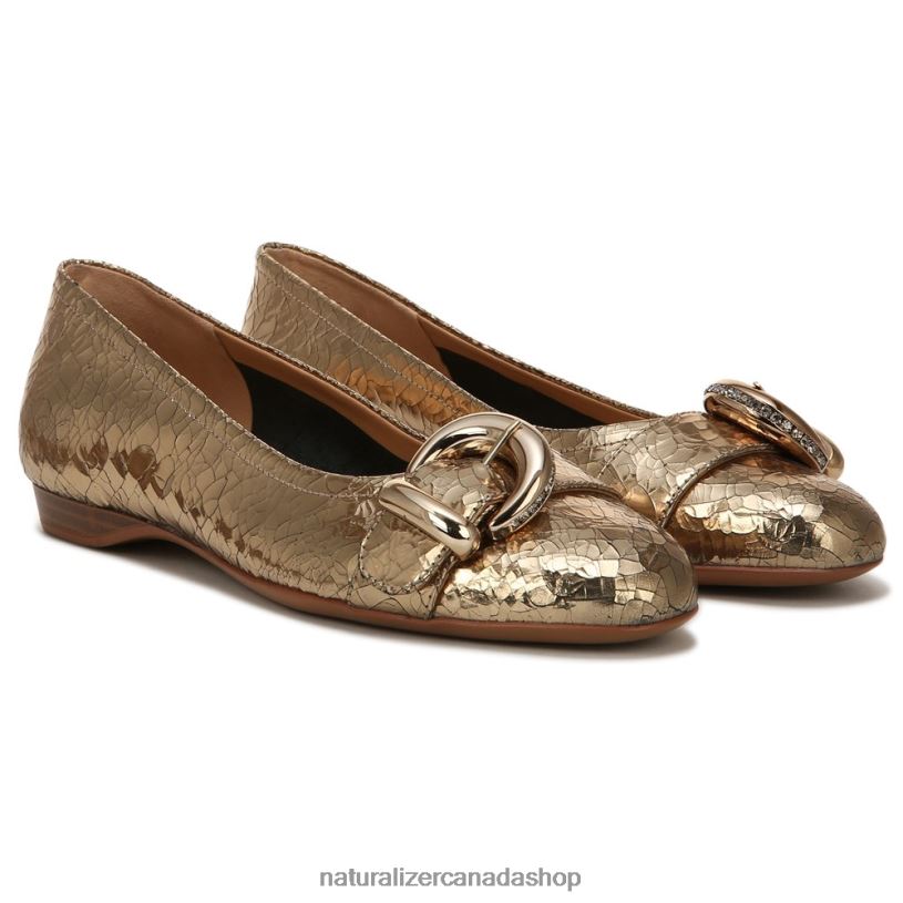Flats | CA Naturalizer Women Polly Flat Light Bronze Leather 8LFNB533