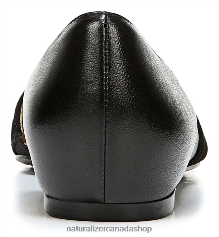 Flats | CA Naturalizer Women Samantha D\'Orsay Flat Black Leather/Suede 8LFNB242