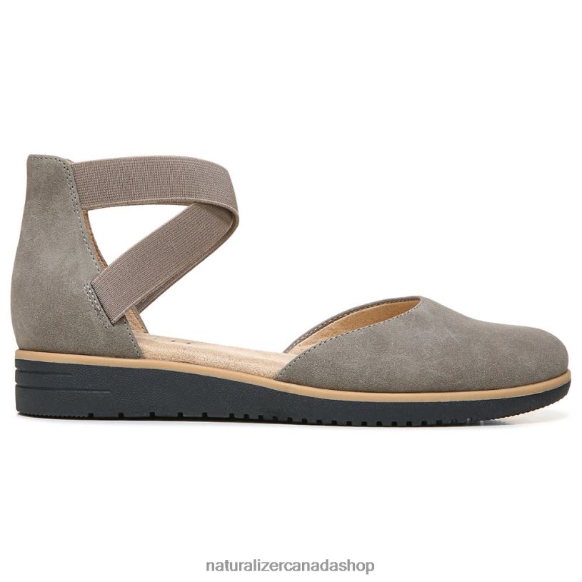 Flats | CA Naturalizer Women Soul Intro Flat Grey Synthetic Nubuck 8LFNB330