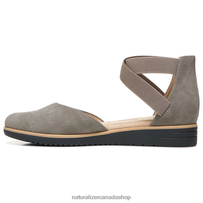 Flats | CA Naturalizer Women Soul Intro Flat Grey Synthetic Nubuck 8LFNB330