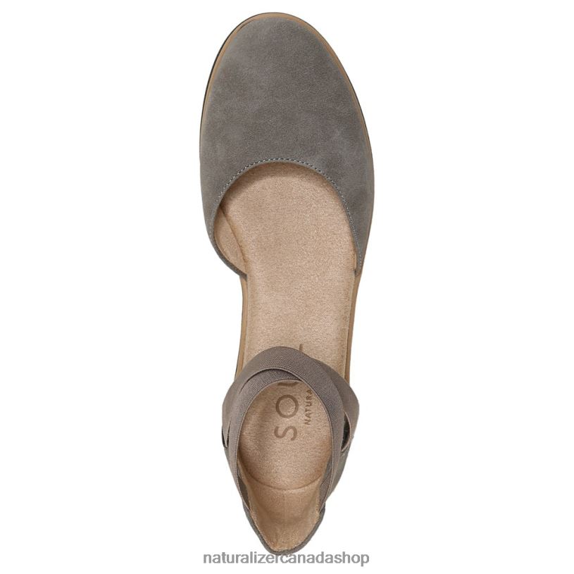 Flats | CA Naturalizer Women Soul Intro Flat Grey Synthetic Nubuck 8LFNB330