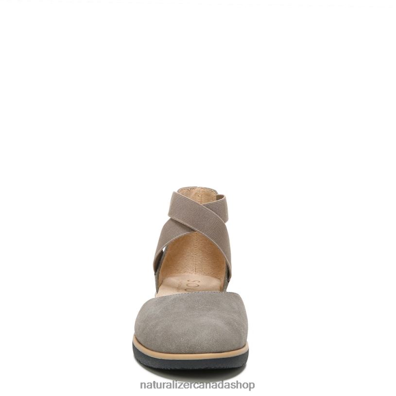 Flats | CA Naturalizer Women Soul Intro Flat Grey Synthetic Nubuck 8LFNB330